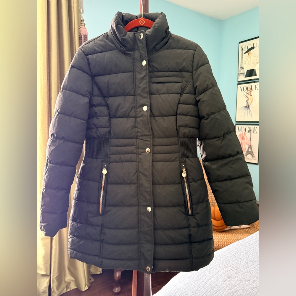 Laundry By Shelli Segal Quilted Black Puffer Jacket